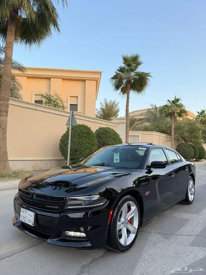 دوج تشارجر RT 2016 فل هاوس هيمي 8 سلندر بحالة الوكاله 15