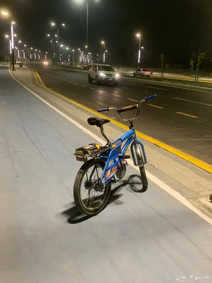 سيكل رامبو اندنوسي اصلي نادر اللون ازرق سماوي على السوم 3