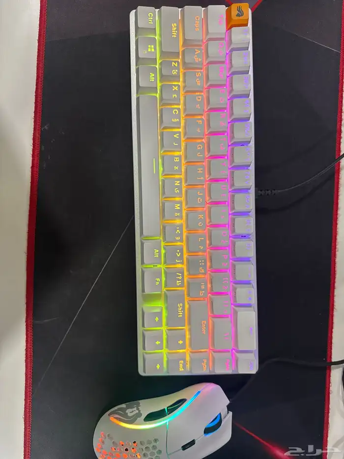 كيبورد قيمنق من شركة جلوريس عربي انجليزي 2