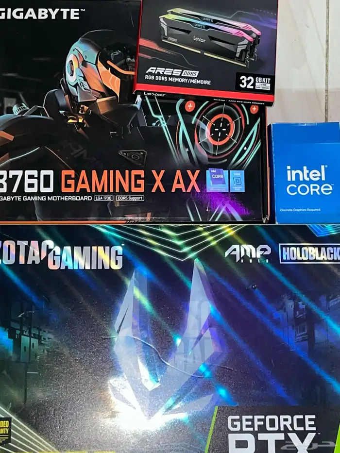 تجميعة بي سي للبيع 3070ti i5 14400f 32ram ddr5 0
