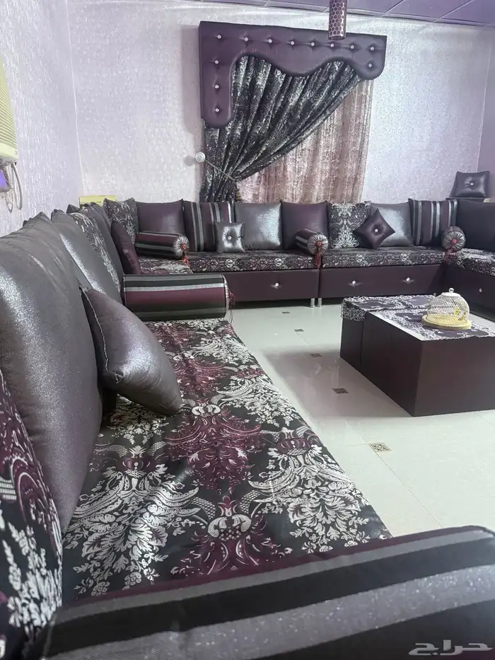 كنب مقاس 4 6 مع الستارة 3