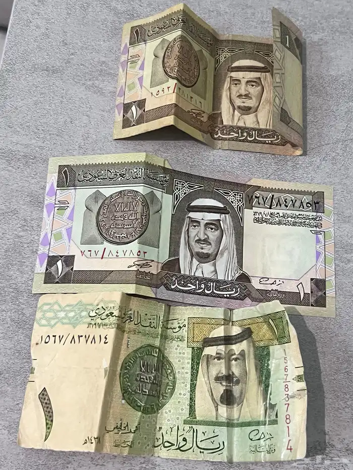 ريالين الملك فهد ريال الملك عبدالله توقيع أحمد الخليفي سوم 1