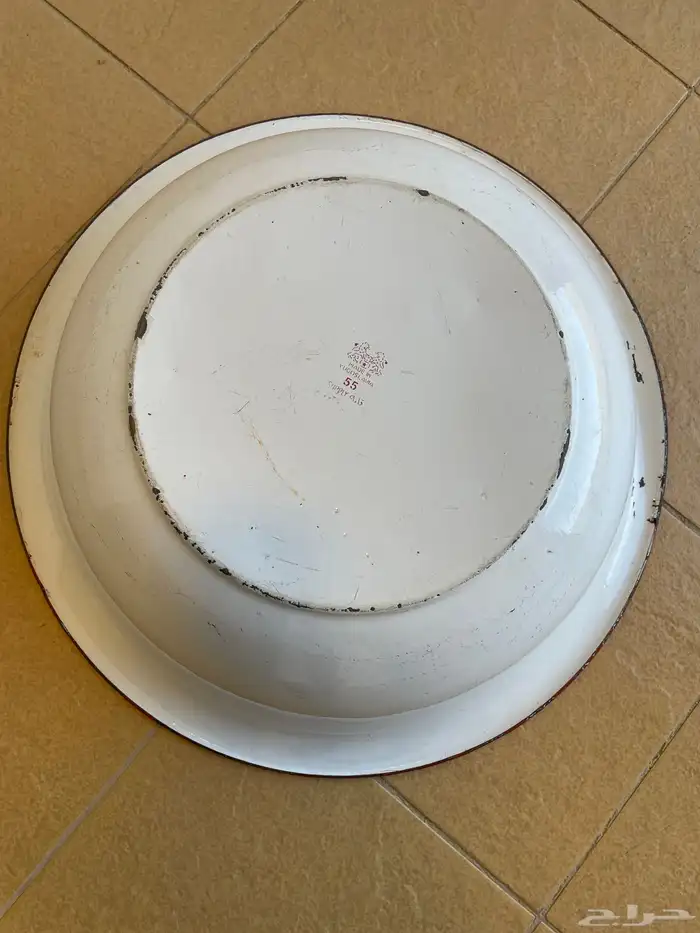 بادية غضار (تبسي) خد المنديل تراثيه ختم احمر 2