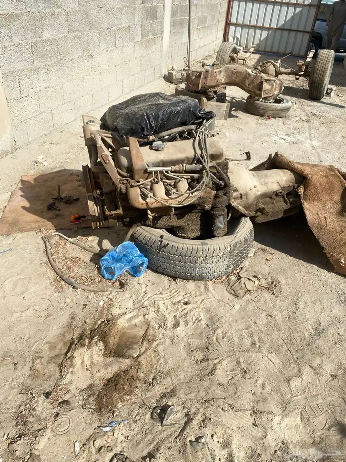 مكينة 454 موديل 1986 مع قيرها 5