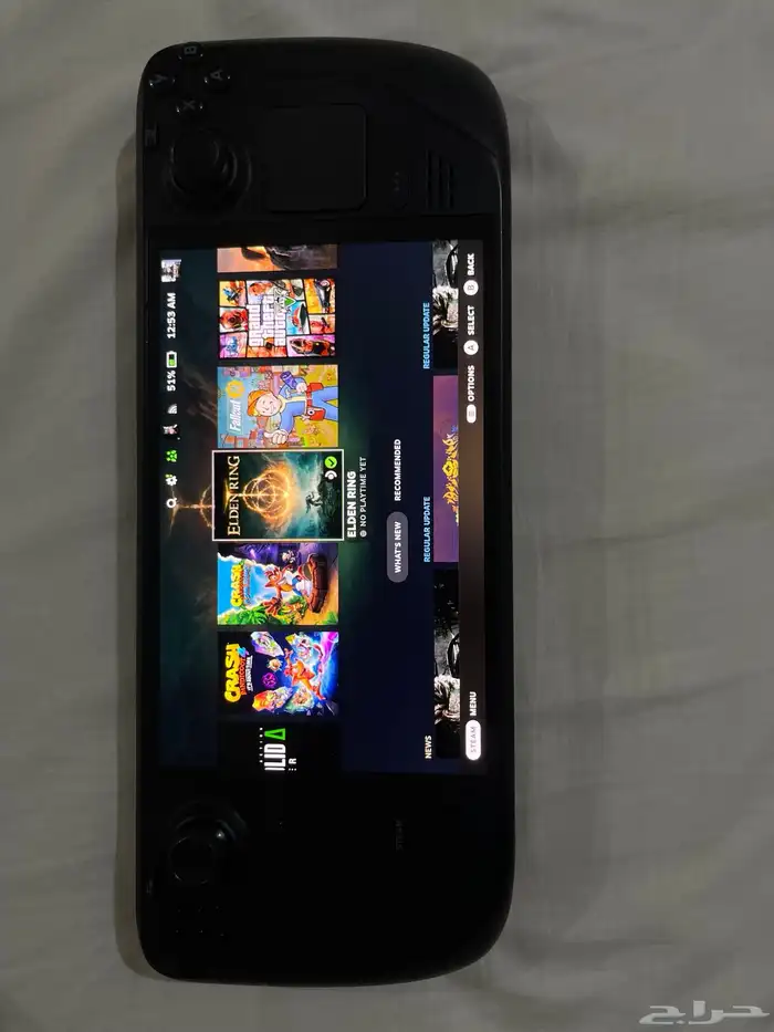 جهاز Steam deck Oled لالعاب السوني والبي سي 3