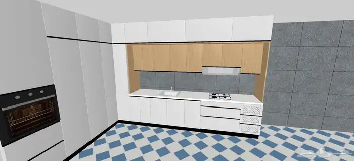 عمل تصميم مطبخ صور و فيديو بسعر رمزي للمصانع و الورشة مطابخ 1