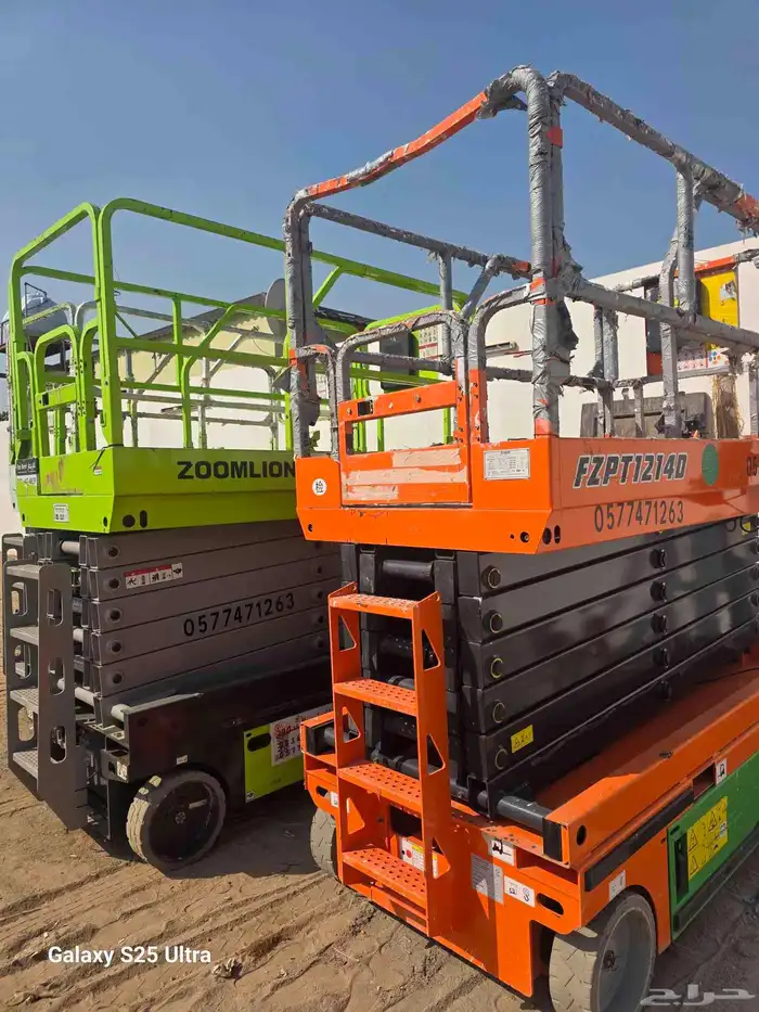 سيزرلفت للايجار مانلفت للايجار رافعه مقصيه للايجار سقالات 5