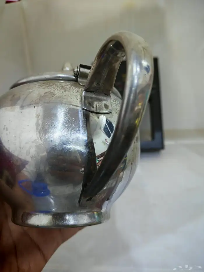 براد شاهي استيل ياباني قديم ابريق شاهي ياباني قديم 5