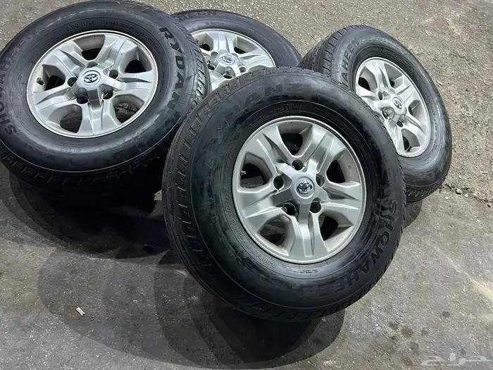 جنوط جيب لاند كروزر 2007 اصلي مع كفرات شاهين 900.17 ت23 23