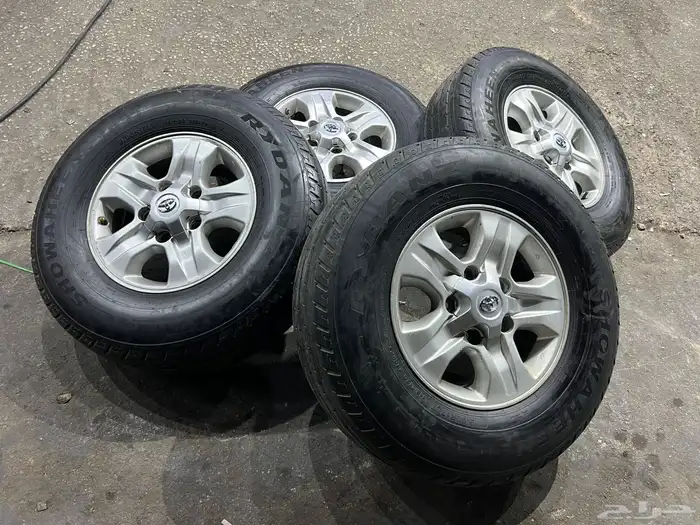 جنوط جيب لاند كروزر 2007 اصلي مع كفرات شاهين 900.17 ت23 16