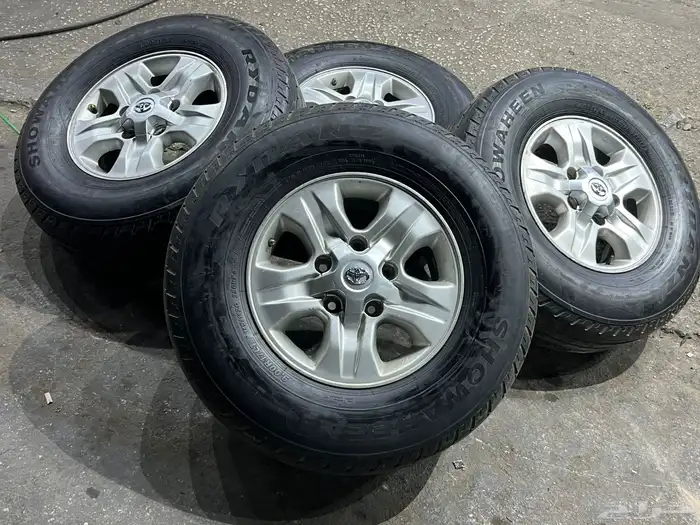 جنوط جيب لاند كروزر 2007 اصلي مع كفرات شاهين 900.17 ت23 9