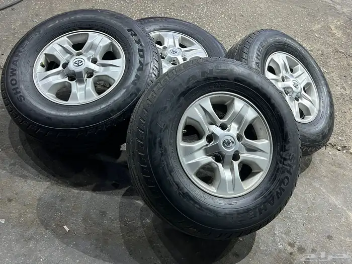 جنوط جيب لاند كروزر 2007 اصلي مع كفرات شاهين 900.17 ت23 19