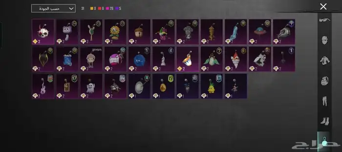 حساب ببجي لفل 77 9