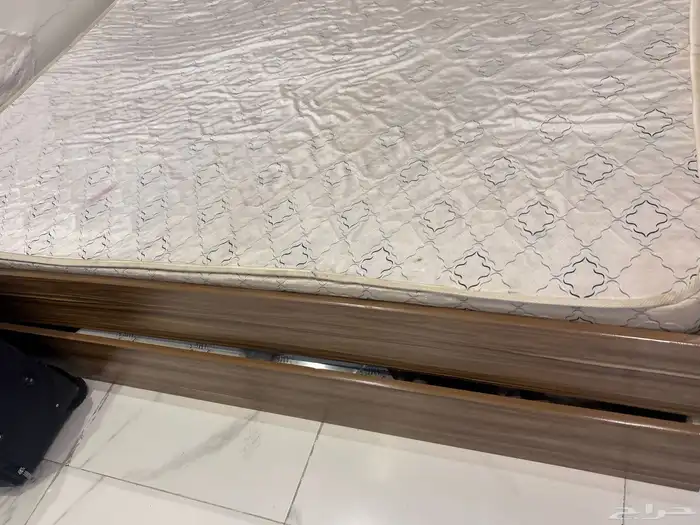 سرير خشب مع تخزين وسرير ارضي 1