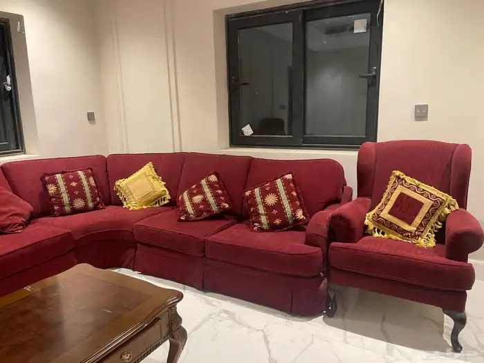 كنب من المطلق زاوية   كرسيين 1500 0