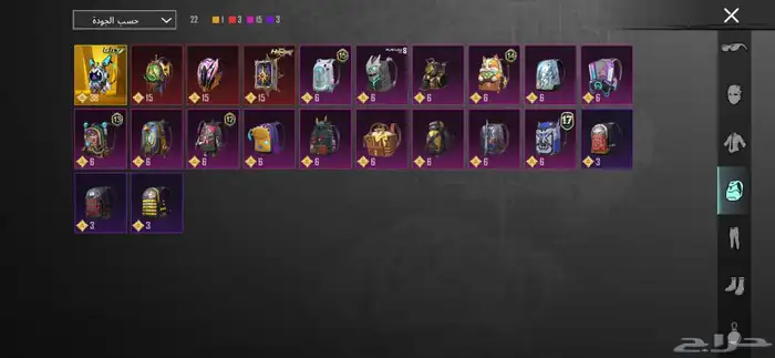 حساب ببجي فخم 9