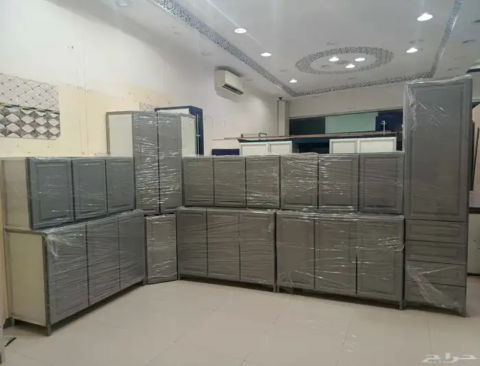 مطابخ الجاهز 5060 سم رخام رصاصي بيج لون داخل التركيب دوادمي 0