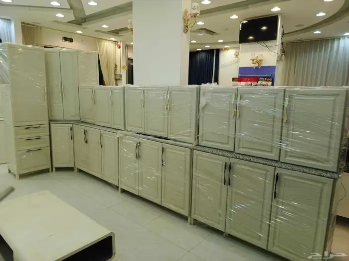 مطابخ الجاهز 5060 سم رخام رصاصي بيج لون داخل التركيب دوادمي 2