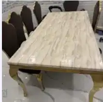 طاولة طعام رخام بدون كراسي 0