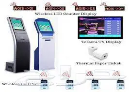 جهاز تنظيم وترتيب صفوف الأنتظار queue system   kiosk 2