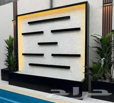 جلسات خارجية نوافير واحواض للزرع تنسيق حدائق فايبر 18