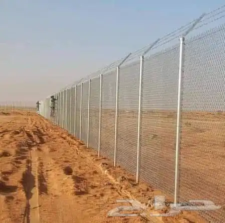 شبك مجلفن واخضر وسلك شائك وحلزوني 4