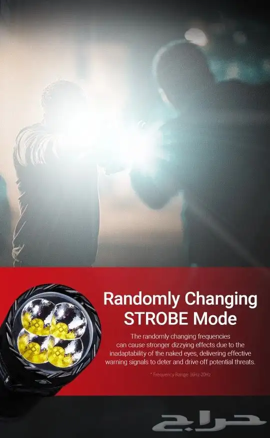 كشاف نايت كور EX7 بقوة 6000 لومن تصل مسافة الإضاءة 500متر 13