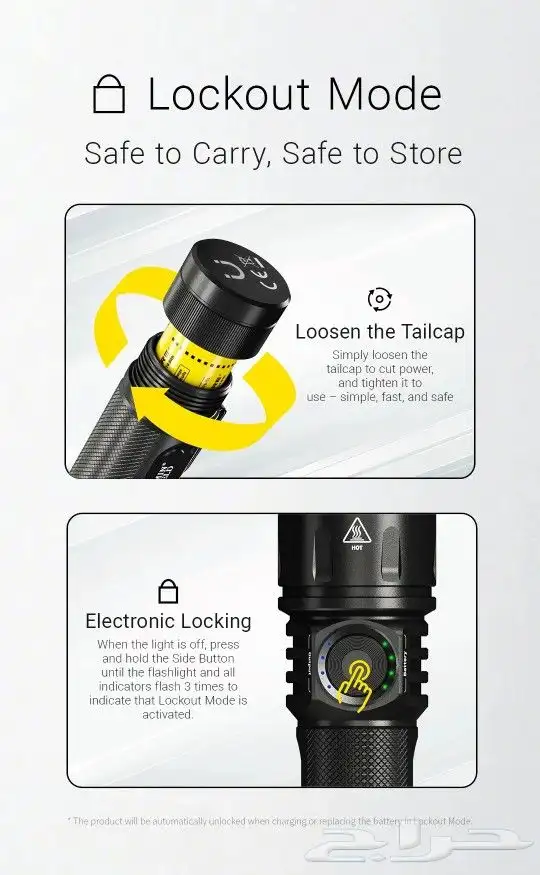 كشاف نايت كور EX7 بقوة 6000 لومن تصل مسافة الإضاءة 500متر 5