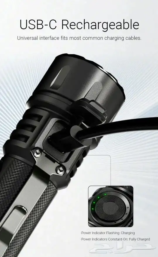 كشاف نايت كور EX7 بقوة 6000 لومن تصل مسافة الإضاءة 500متر 9