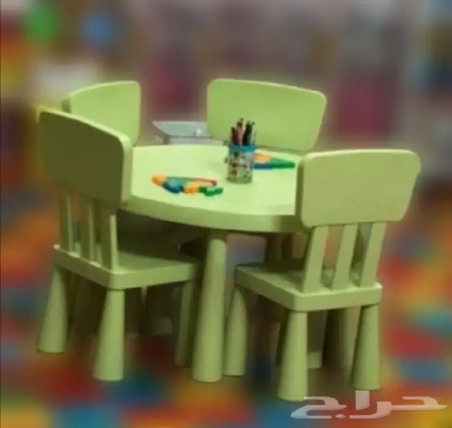 طاولة ايكيا للاطفال للحضانات والروضة والدراسة 1