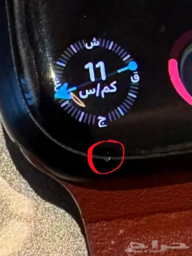 ساعة ابل الجيل التاسع حجم 45 سيريس 9 أسود نظيفة 6