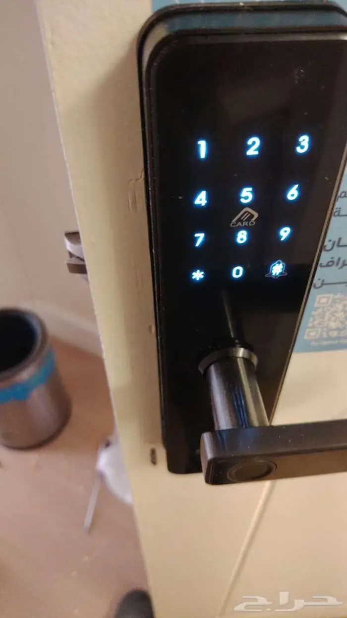 جهاز اسمارت باب ذكي مقبظ باب قفل باب اسمارت لوك 1