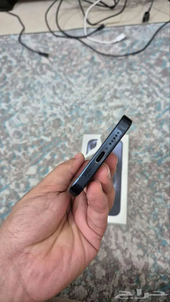 ايفون 15 برو ازرق سعة 256 Iphone 15 pro Blue 3