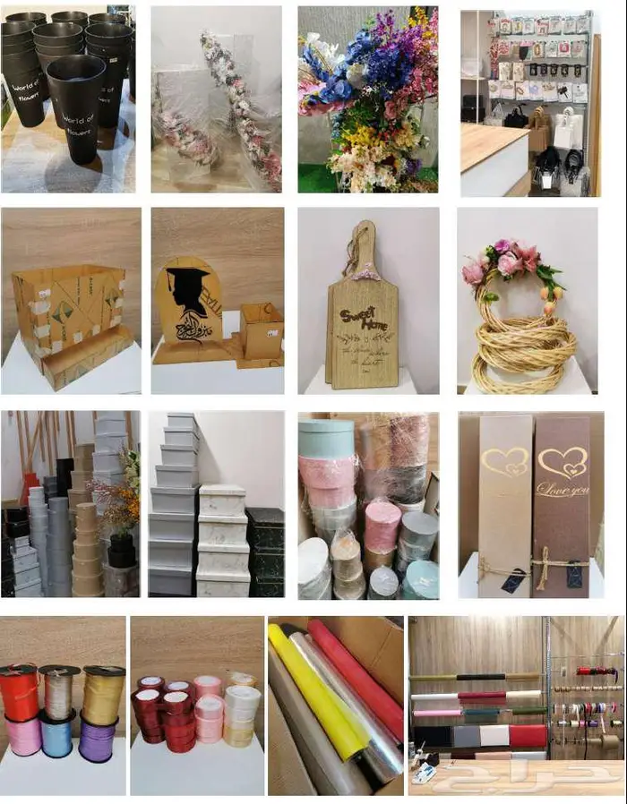 بضاعة و اثاث محل تنسيق ورود و هدايا للبيع 5