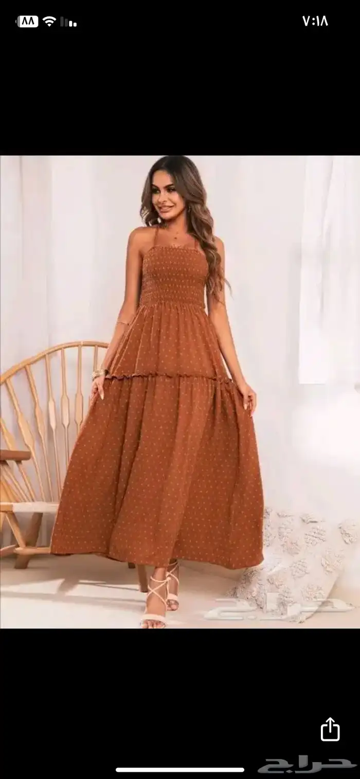 فساتين جديدة الثلاث فساتين ب 100 ريال المقاس لارج 18