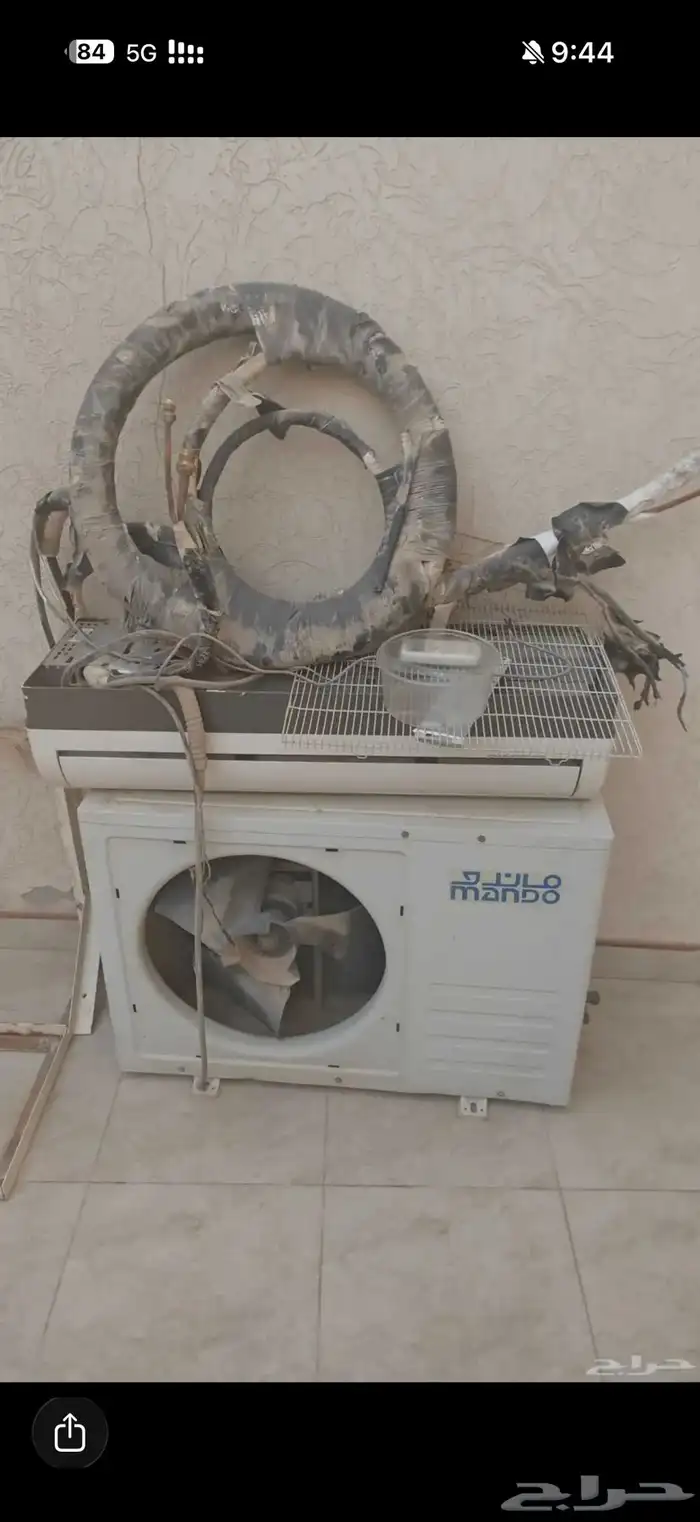 شبابيك عدد 5 مقاس 105 في 80 ومكيف سبيلت 1