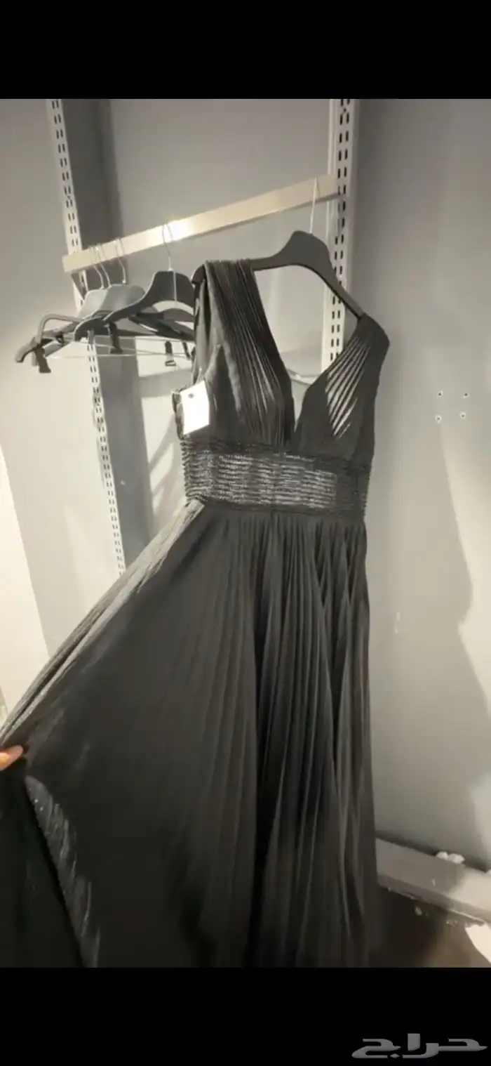 فستان سهره فخم اسود 2