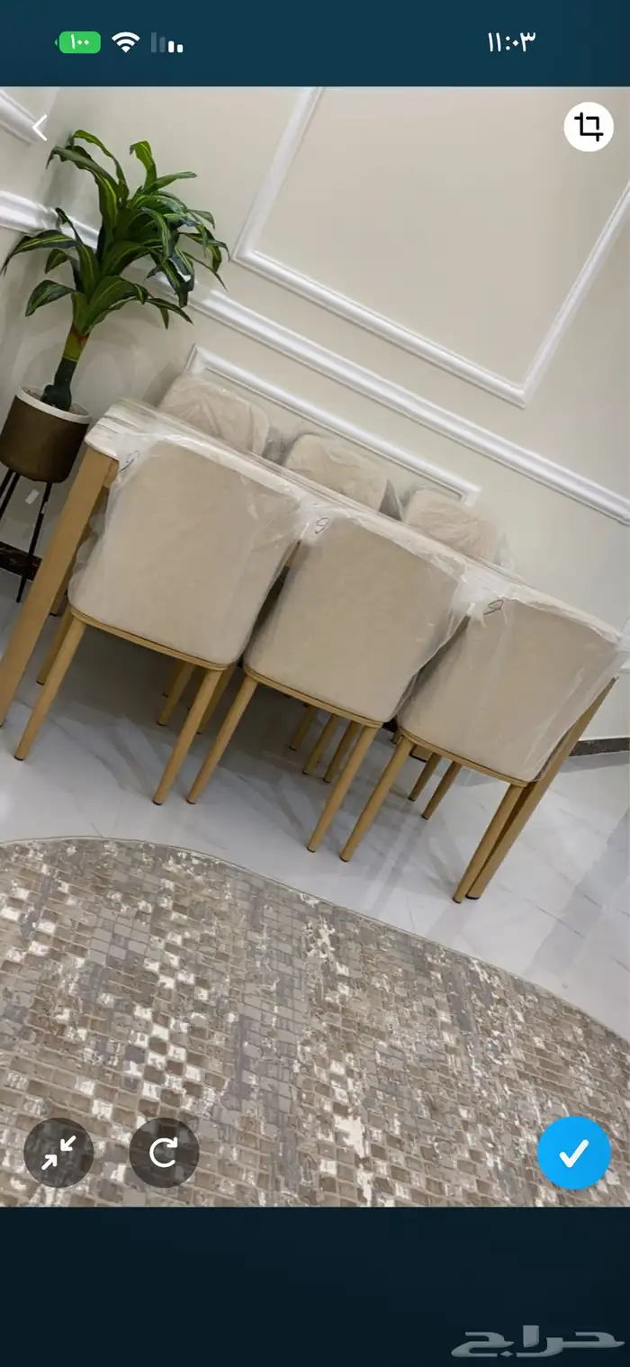 طاولة طعام 6كراسي 0
