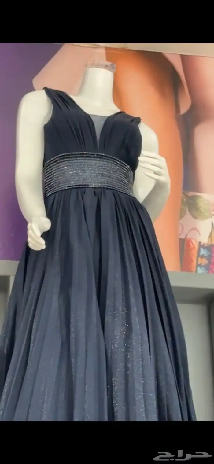 فستان سهره فخم اسود 0