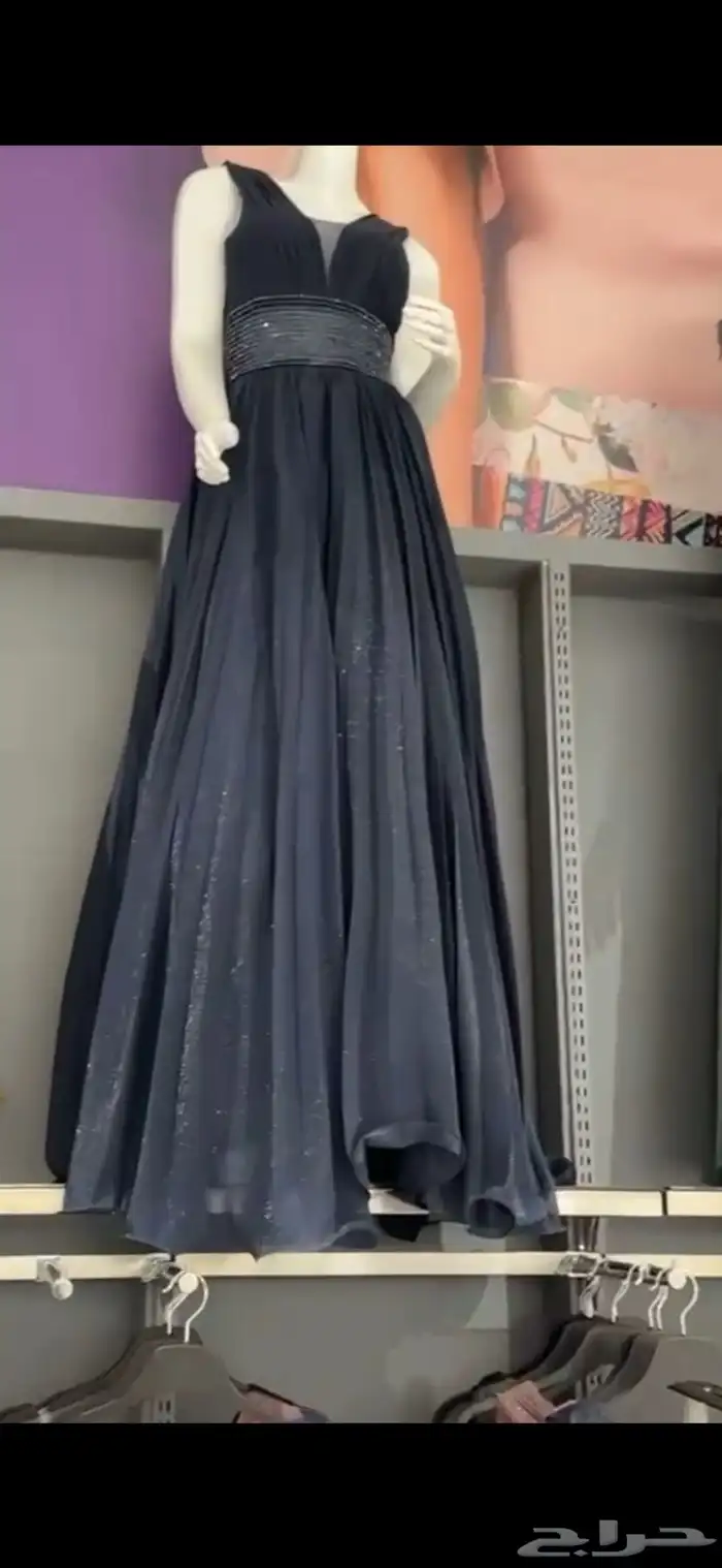 فستان سهره فخم اسود 1