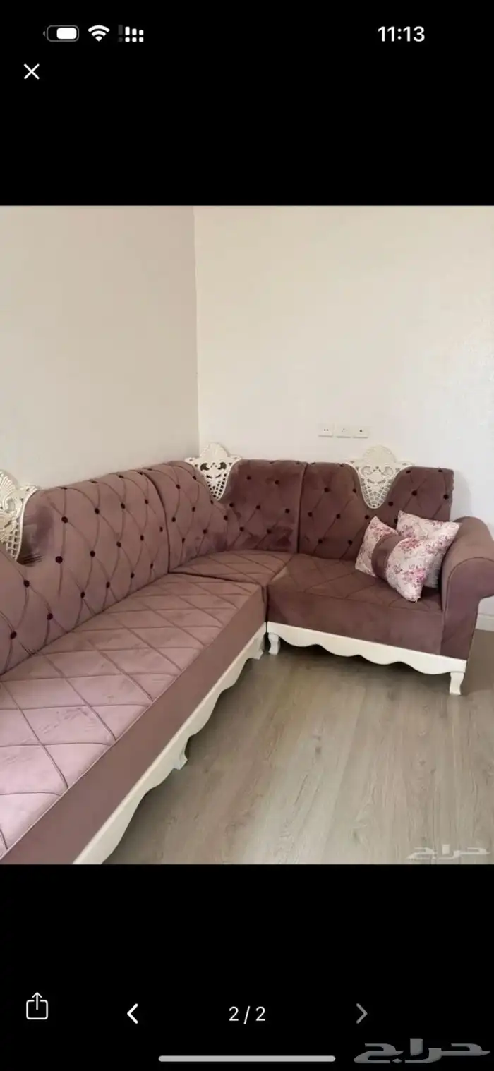 كنب مستخدم نظيف مقاسه 7  430 0