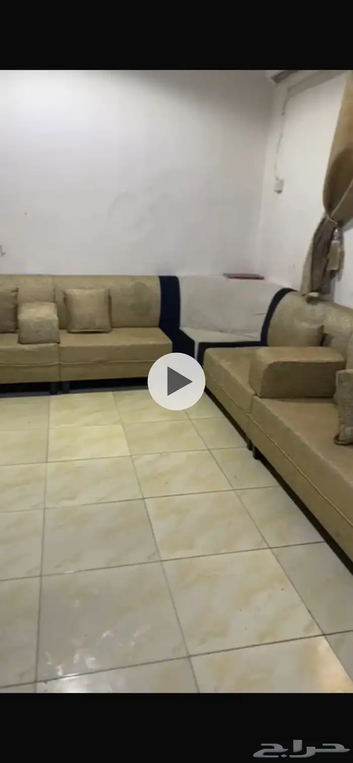 كنب للبيع مع الستاير 0