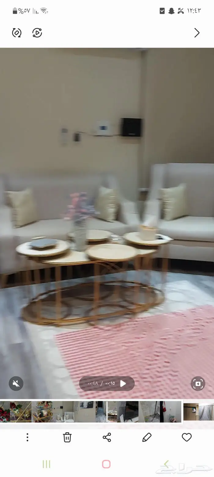 كنب وفرشة وستارة وطاولات للبيع المستعجل بسبب النقل 0