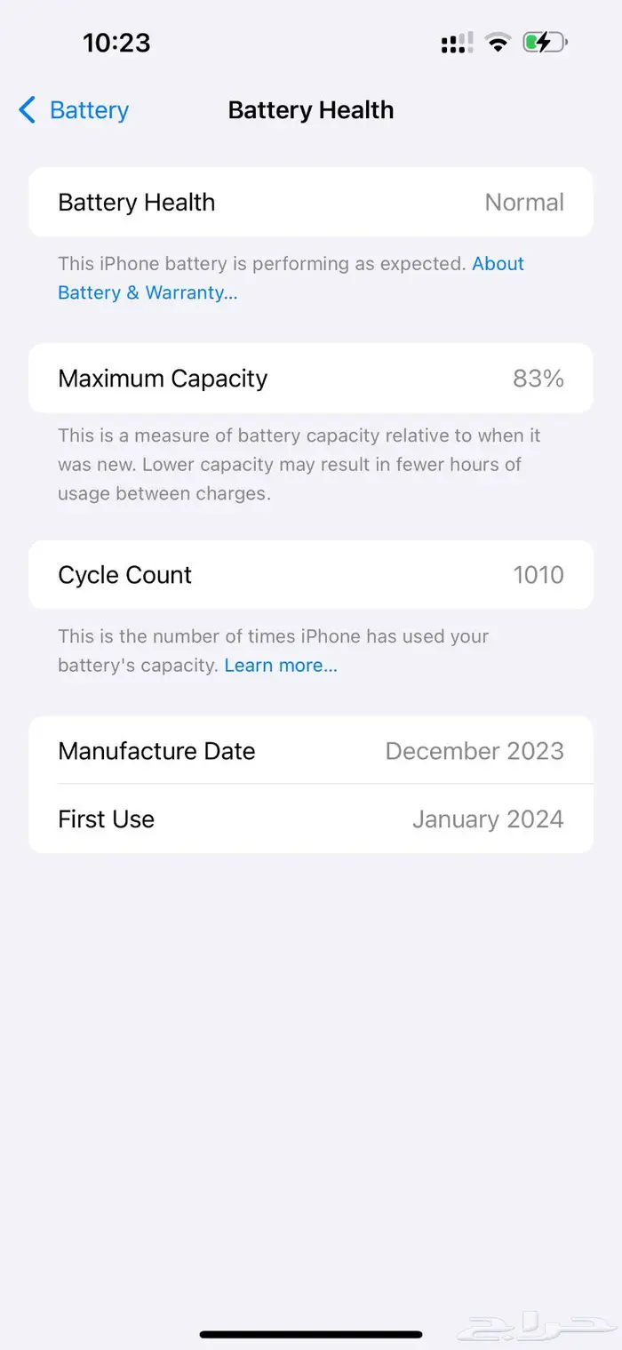 جوال ايفون 15 برو ماكس 256 جيجا اللون تيتانيوم نضيف بالرياض 6