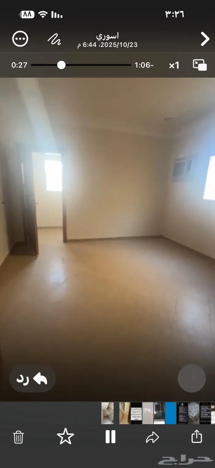 دور علوي للايجار بحي الاندلس جوار محطة خريص 4