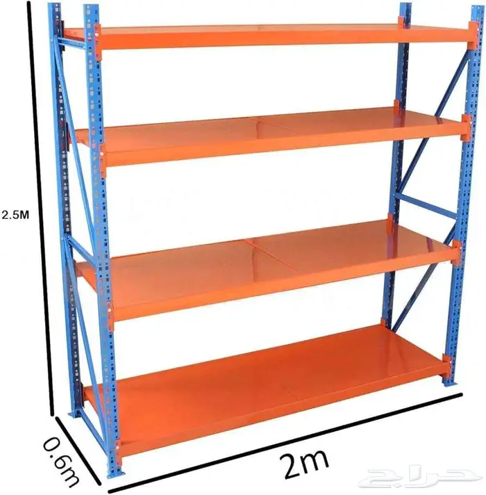 بزات تخزين معدني قوي 4 أرفف مقاس 200 60 200 سم 2