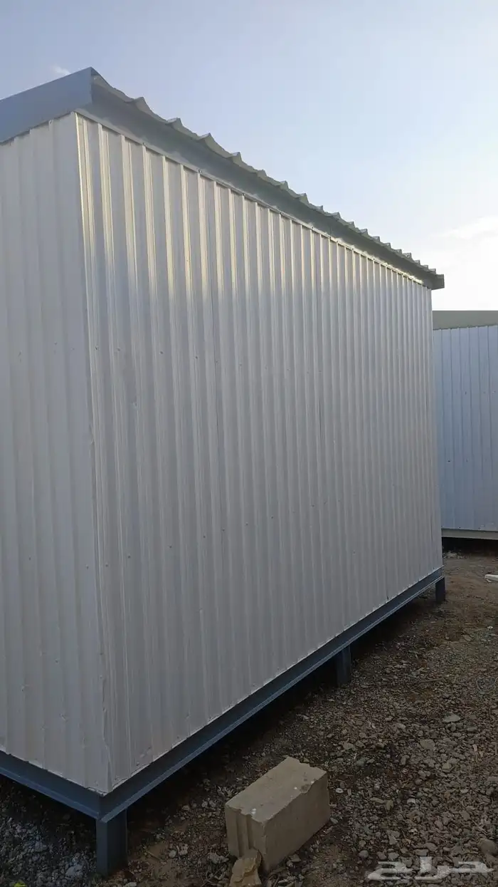 للبيع غرفة بركس متنقلة غرفة حارس مع دورة مياه ومطبخ 3 4 3