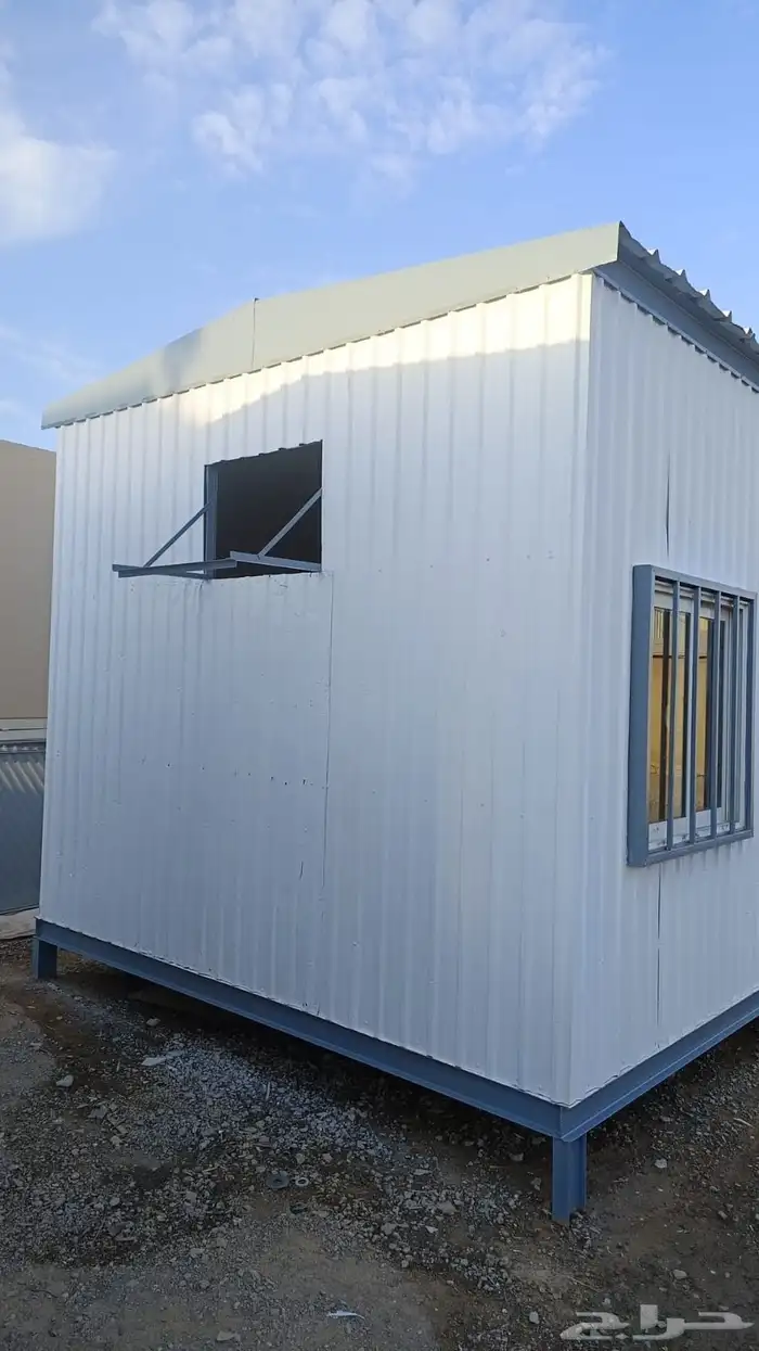 للبيع غرفة بركس متنقلة غرفة حارس مع دورة مياه ومطبخ 3 4 2