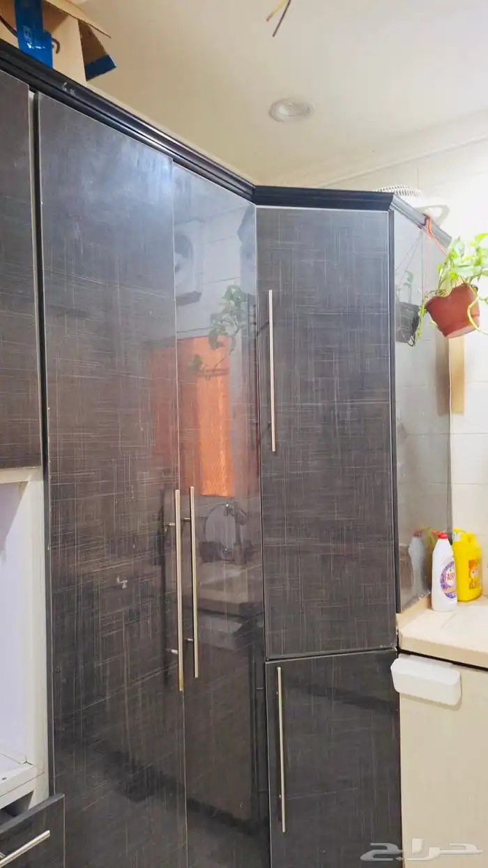 مطبخ كامل كبير خشب و رخام مع بوتاجاز و فرن 2