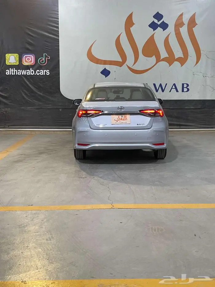 كورولا ستاندر مكينه 2.0 فضي 2025 2